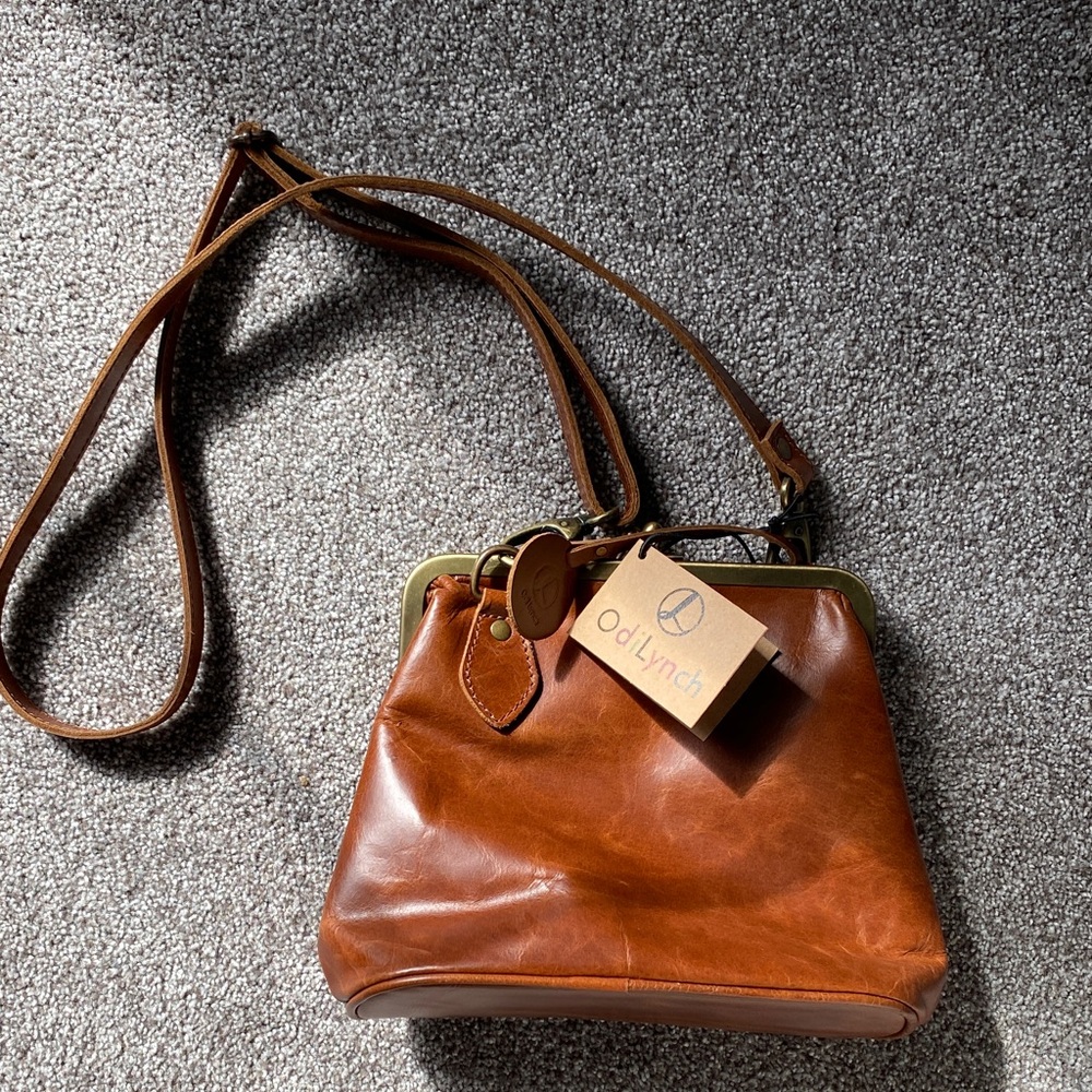 Brown Leather Crossbody Bag